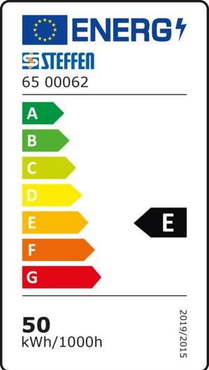 Energy Label Steffen WORKLIGHT LED spotlight 50W with PIR 140° 2-8m (6000 lm)