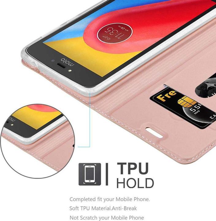 Actual product image Cadorabo Book Classy Style Cover (Motorola Moto C)