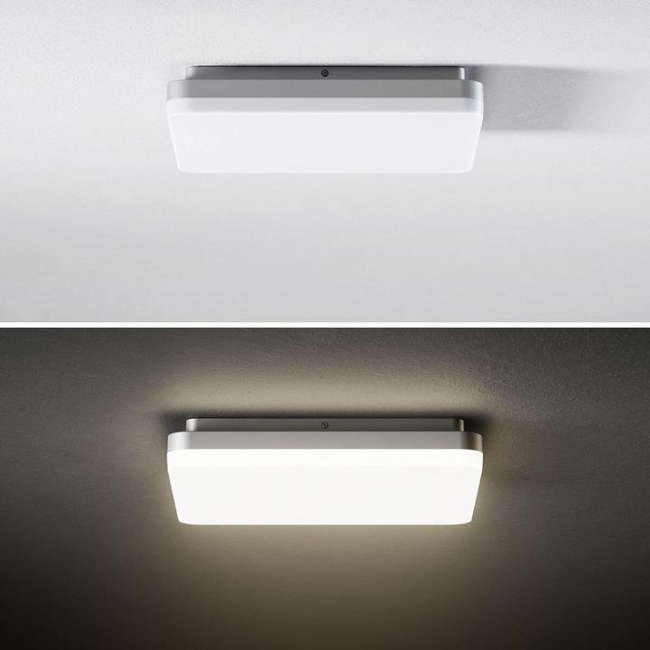 Image du produit Sigor Luminaire apparent Square 400mm argent Plafonnier 38W 3000K IP20 110° 4200lm (4200 lm)