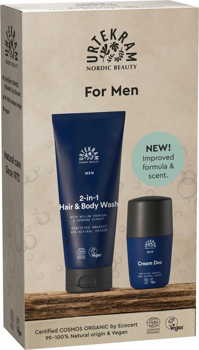 Immagine prodotto Urtekram Confezione regalo per uomo (doccia e deodorante) (Set per la cura dei capelli)