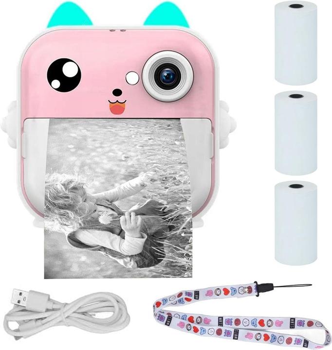 Extralink Epp-003 Portable Mini Printer Pink With Camera, LCD Display