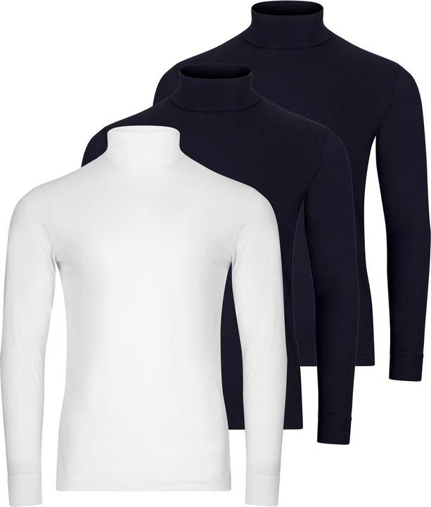 Produktbild Ragman 3er Pack Basic Rollkragenshirt (L)