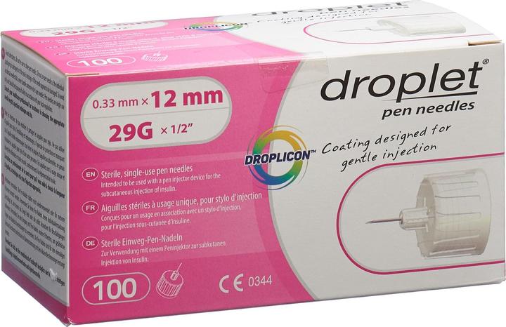 Image du produit Droplet Pen Nadeln 12mm 100 Stk (Aiguilles de stylo + aiguilles jetables)