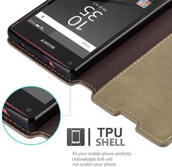 Actual product image Cadorabo Book Retro Matt Wallet Cover (Sony Xperia Z5 Compact)