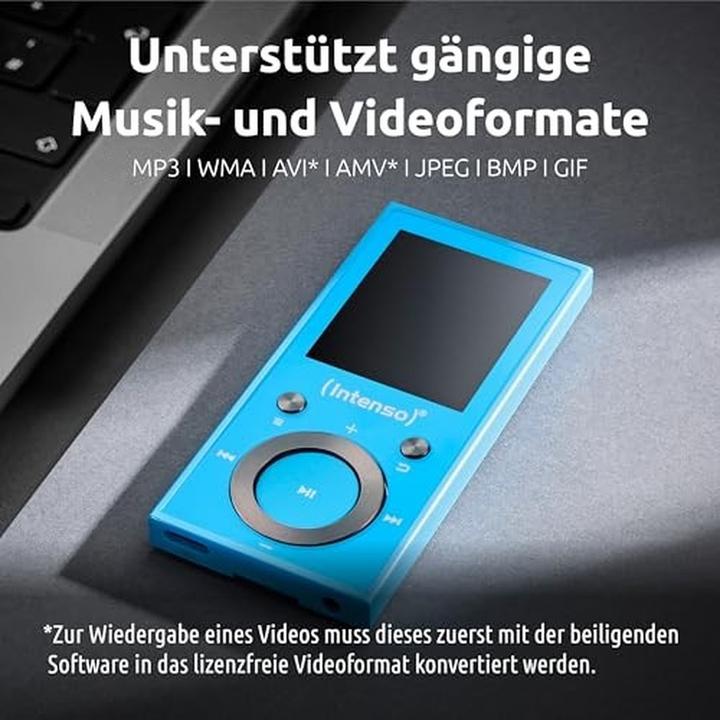 Image du produit Intenso MP3 Videoplayer 1,8" Video Scooter BT 64GB Blue (64 Go)