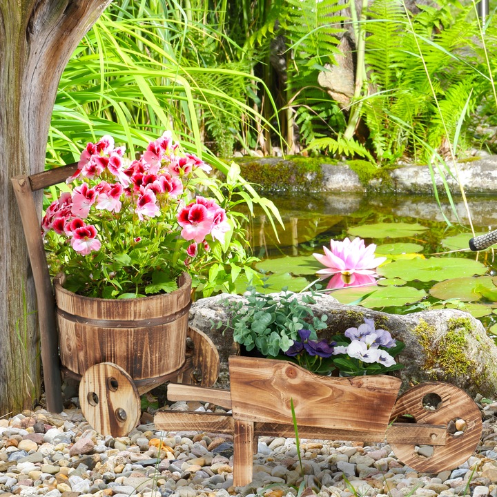 Immagine prodotto Relaxdays carriola-portafiori (19 cm)