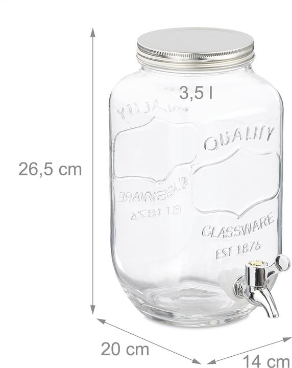 Actual product image Relaxdays Drink dispenser