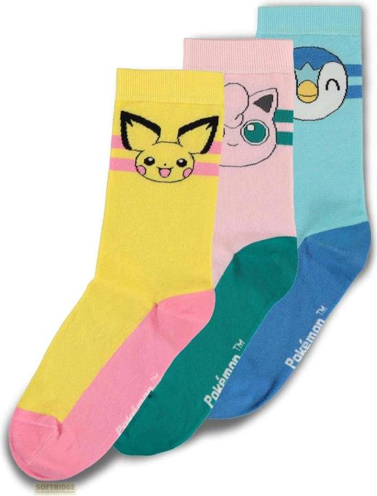 Produktbild Difuzed Pokémon - Crew Socks (3Pack) - 35/38 (3er Pack, 35 - 38)