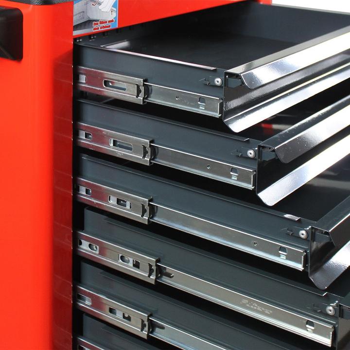 Actual product image ADB Basic workshop trolley red 7 drawers (1x)