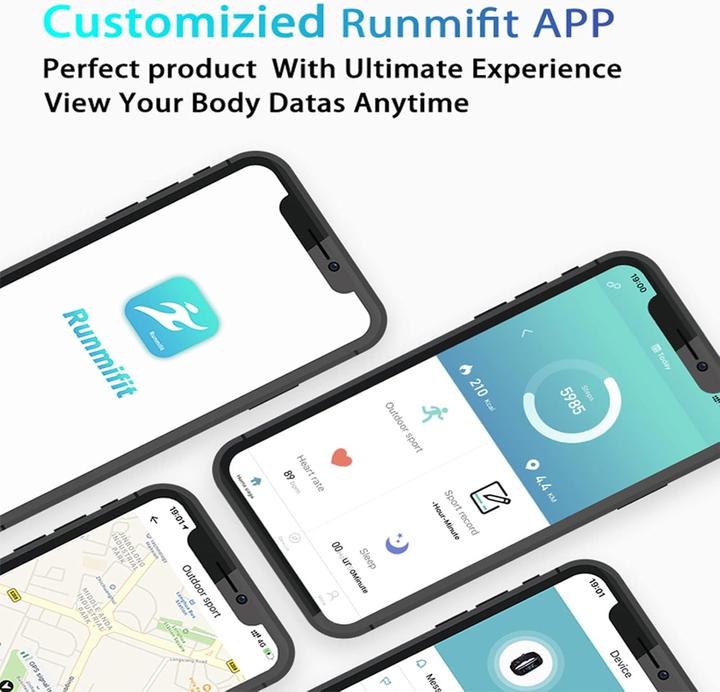 Produktbild Jmamba Wasserdichter Fitness-Tracker mit Herzfrequenzmesser, Schrittzähler und Schlaftracking
