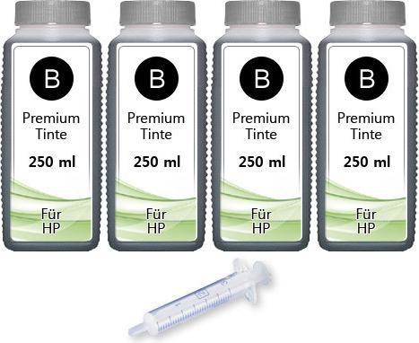 Produktbild Druckfuxx 1000ml Drucker Tinte für HP 302 XL OfficeJet 3830 3831 3832 3833 3834 3835 4650