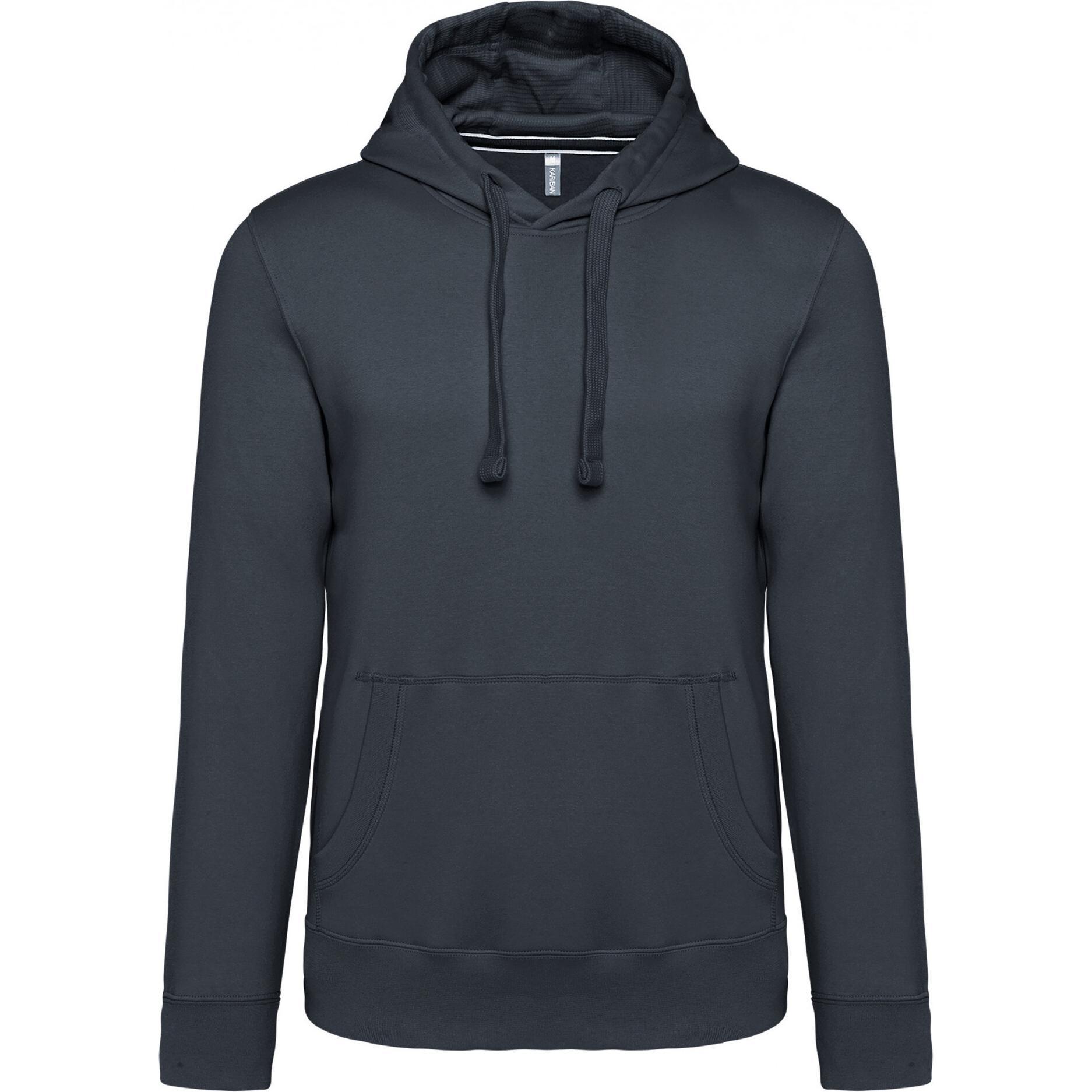 Kariban, Herren, Pullover, Hoodie, Grau, (XL)