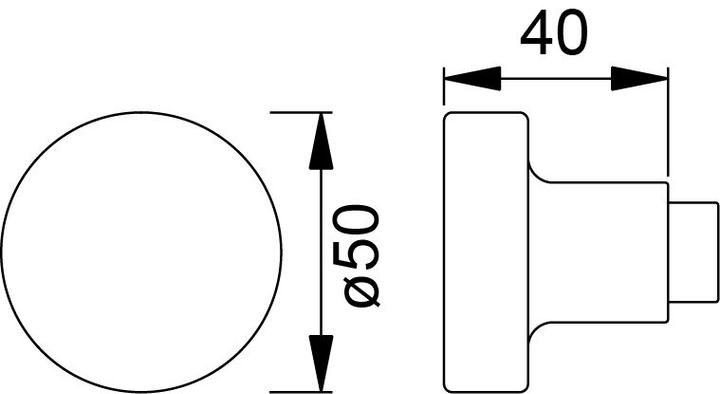Produktbild Hoppe Türknöpfe E58 (Türknopf)