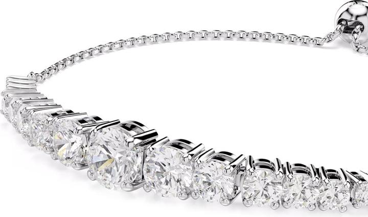 Produktbild Swarovski Matrix Armband Rundschliffe im Farbverlauf Weiss (24 cm, Swarovski Metall)