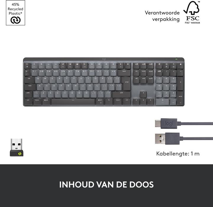 Actual product image Logitech MX Mechanical (Eng. Int., Wireless)