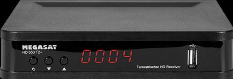 Produktbild Megasat HD 650 T2+ H,265/HEVC Irdeto (DVB-T2)