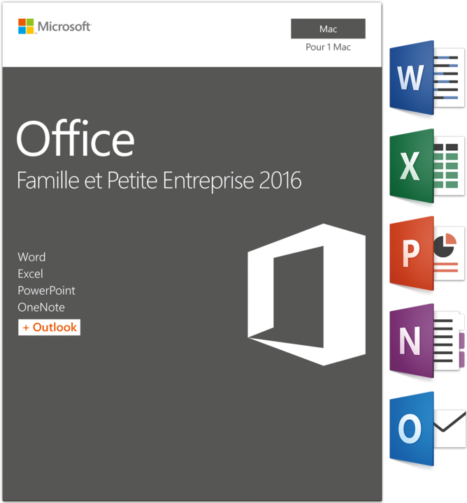 Produktbild Microsoft Office 2016 Home and Business (1 User, unbegrenzt)