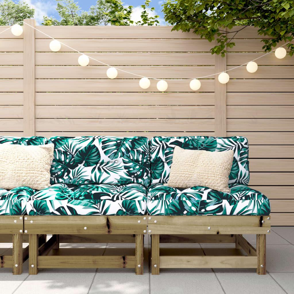 VidaXL, Gartenlounge, Garten-Mittelsofas 2 Stk. Kiefernholz
