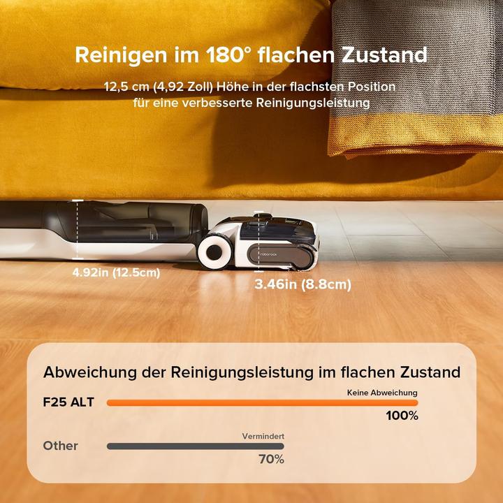 Produktbild Roborock F25 LT Nass Trockensauger,mit KI-unterstützten Rädern,90°C Heisswasser Selbstreinigung,20kPa