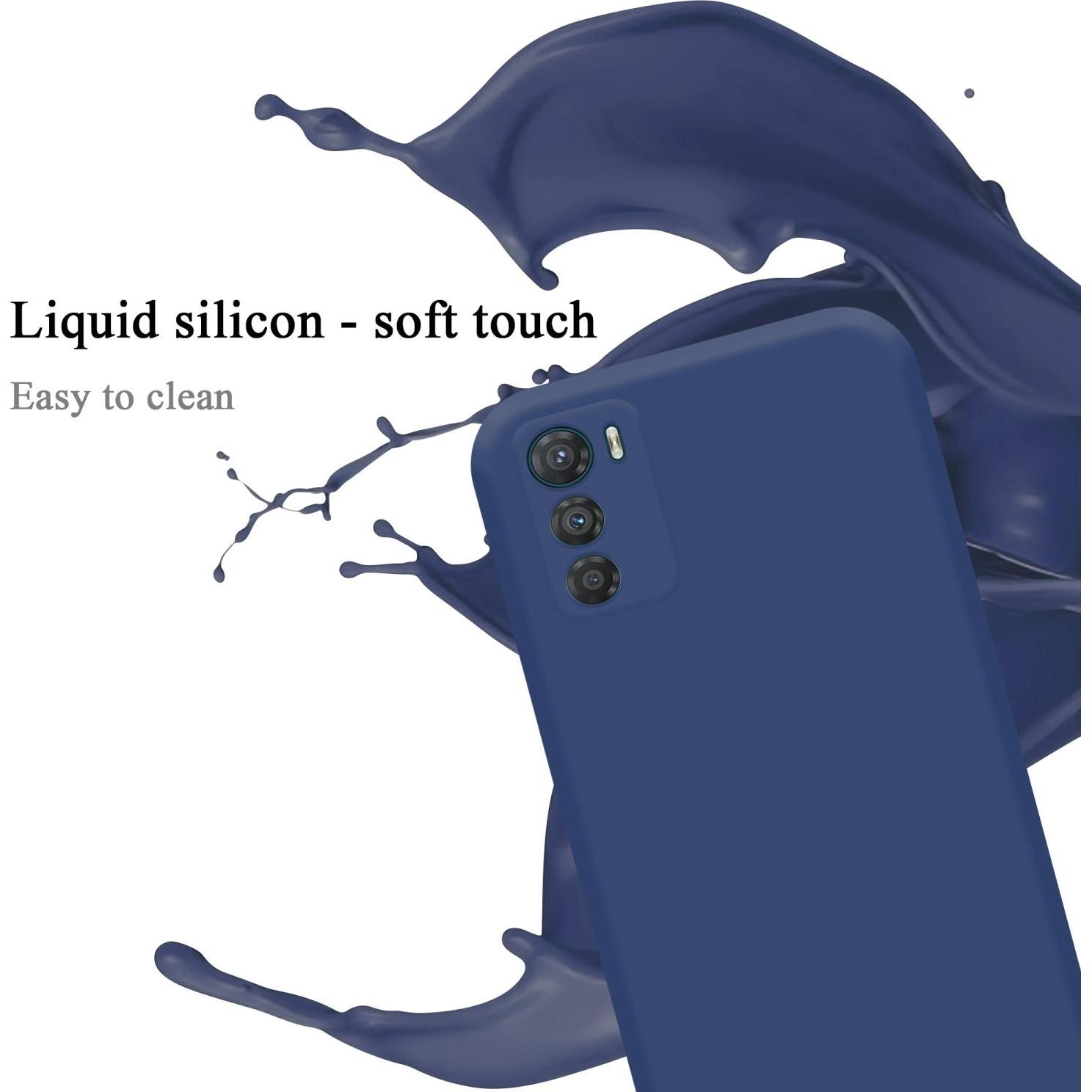Thumbnail - Cadorabo TPU Liquid Silicone Case Hülle für Motorola MOTO G42 (Motorola Moto G42), Smartphone Hülle, Blau