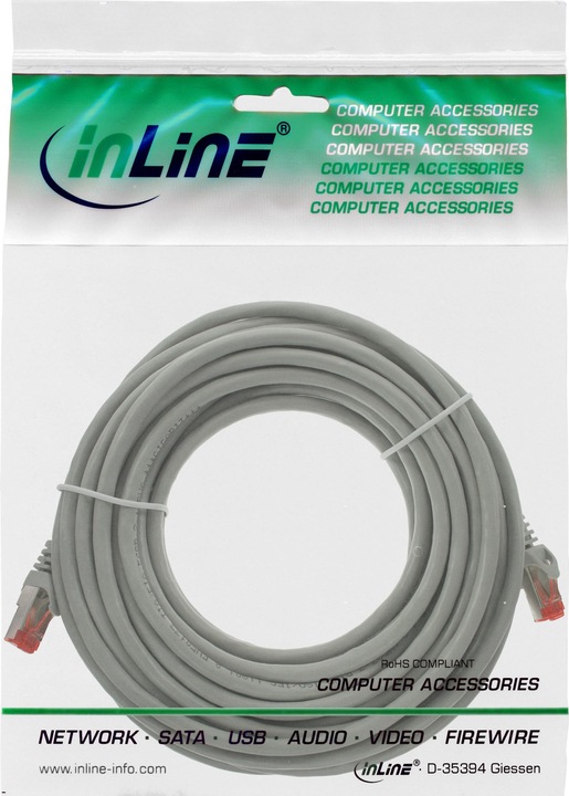 Produktbild InLine Netzwerkkabel (S/FTP, CAT6, 7.50 m)