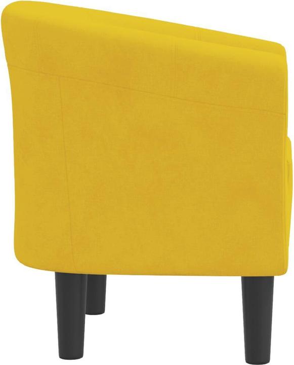 Image du produit VidaXL Clubsessel Gelb Samt,Farbe: Gelb,Material: Samt (100