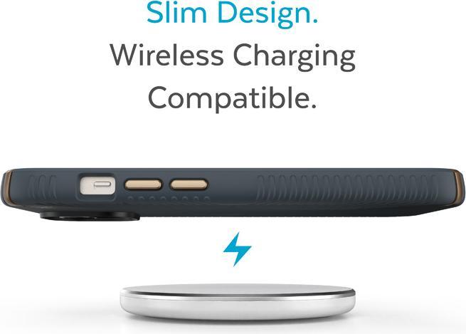 Produktbild speck Presidio2 Grip – Rutschfeste iPhone 15 Plus/14 Plus Hülle (Anthrazit/Cool Bronze/Schiefer) (Apple iPhone 14 Plus, Apple iPhone 15 Plus)