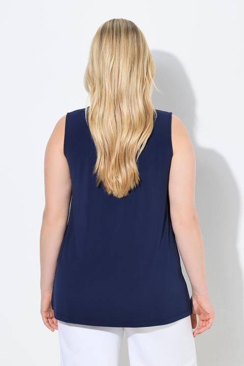 Actual product image Ulla Popken Beaded Neck Tank (46, 48)