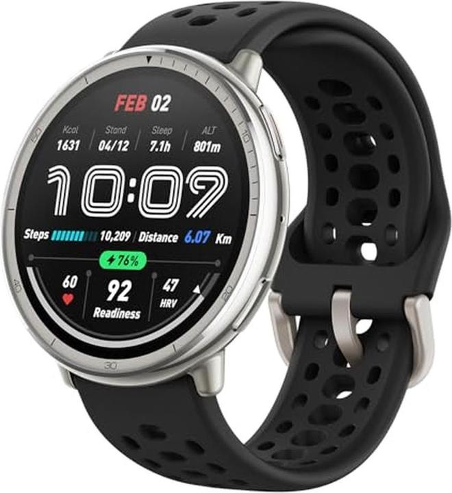 Produktbild Amazfit Active 2 Black Sport Silicone (44 mm)