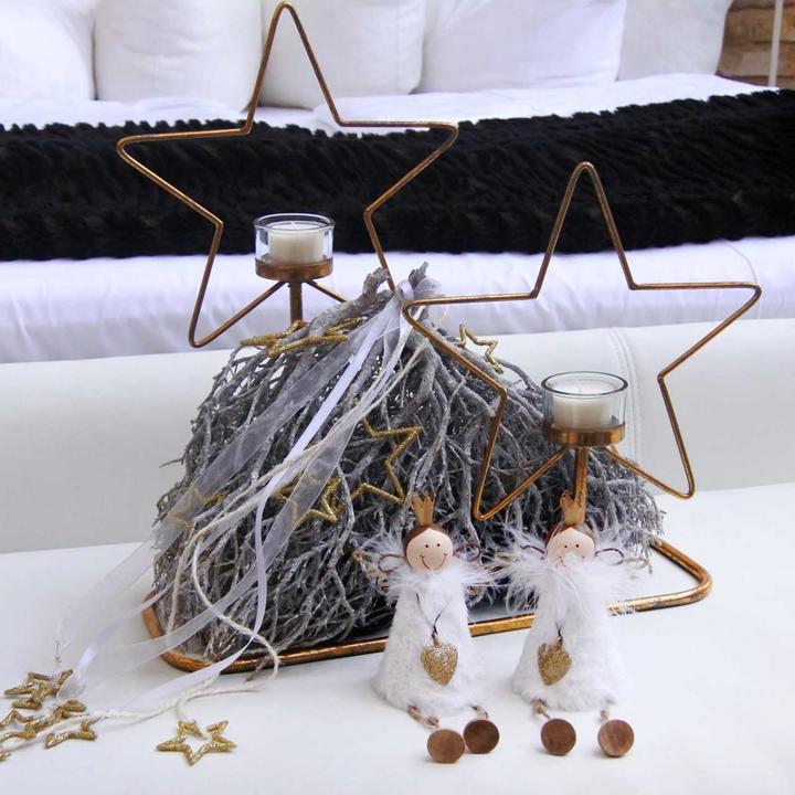 Image du produit Viana Engel Figur sitzend Weihnachtsdeko