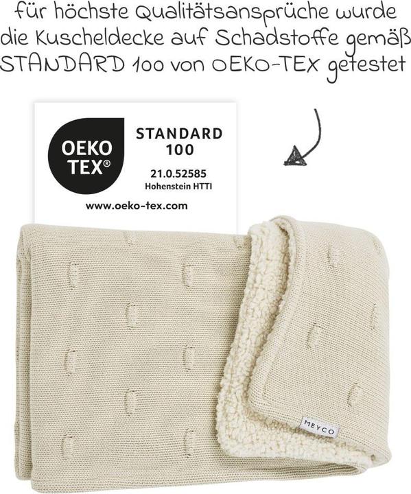 Actual product image Meyco Knots teddy baby blanket