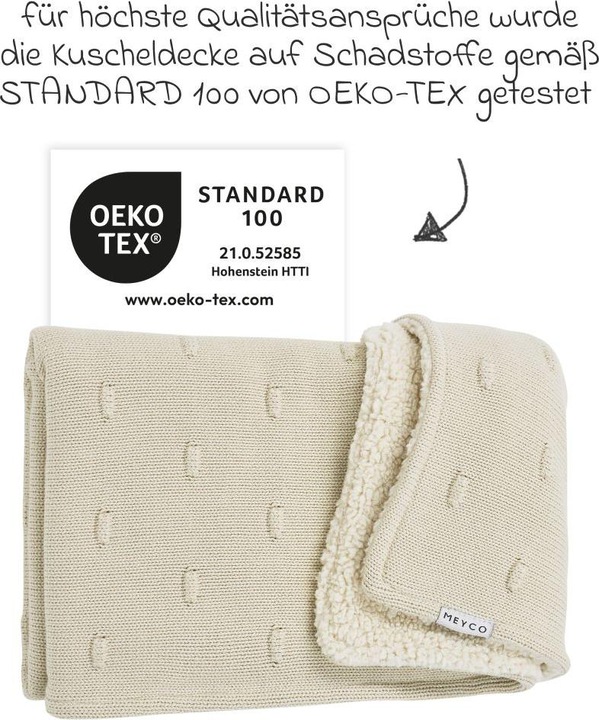 Image du produit Meyco Knots teddy couverture de bébé