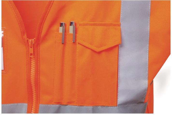 Actual product image Safestyle High-visibility waistcoat EWALD size M orange EN ISO 20471 cl. EN ISO 13688 (M)