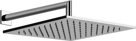 Produktbild Gessi Emporio Antikalk-Kopfbrause 300 mm mit Gelenk und rundem Wandarm und quadratischer Rosette 45 (15 l/min)