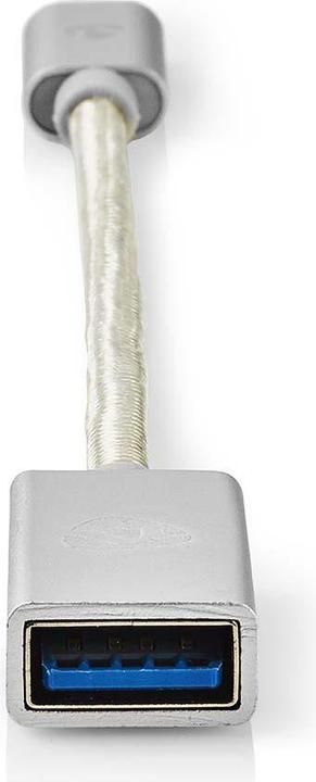 Image du produit Nedis Adaptateur USB USB 3.2 Gen 1 USB-C mâle USB-A femelle 5 Gbps 0.20 m rond Plaqué or Tressé/N (0.15 m, USB 3.2 Gen 1)
