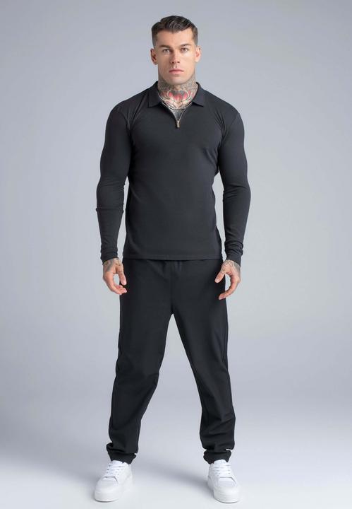 Produktbild Siksilk Langarmpolo Longlseeved Zip (L)