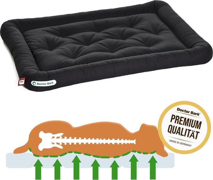 Actual product image Doctor Bark Dog cushion black L (Dog)