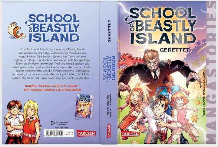 Produktbild School of Beastly Island - Band 2 - Gerettet (Deutsch, Christian Tielmann, Javier S. Aranda, 2025)