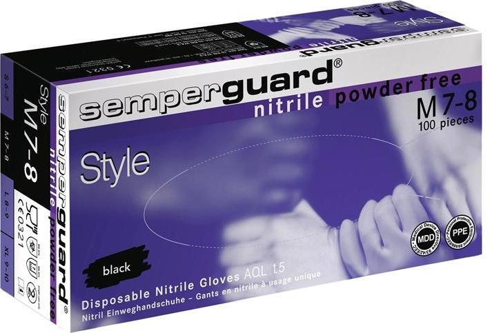 Actual product image Semperguard Disposable nitrile gloves (7, 8, M)