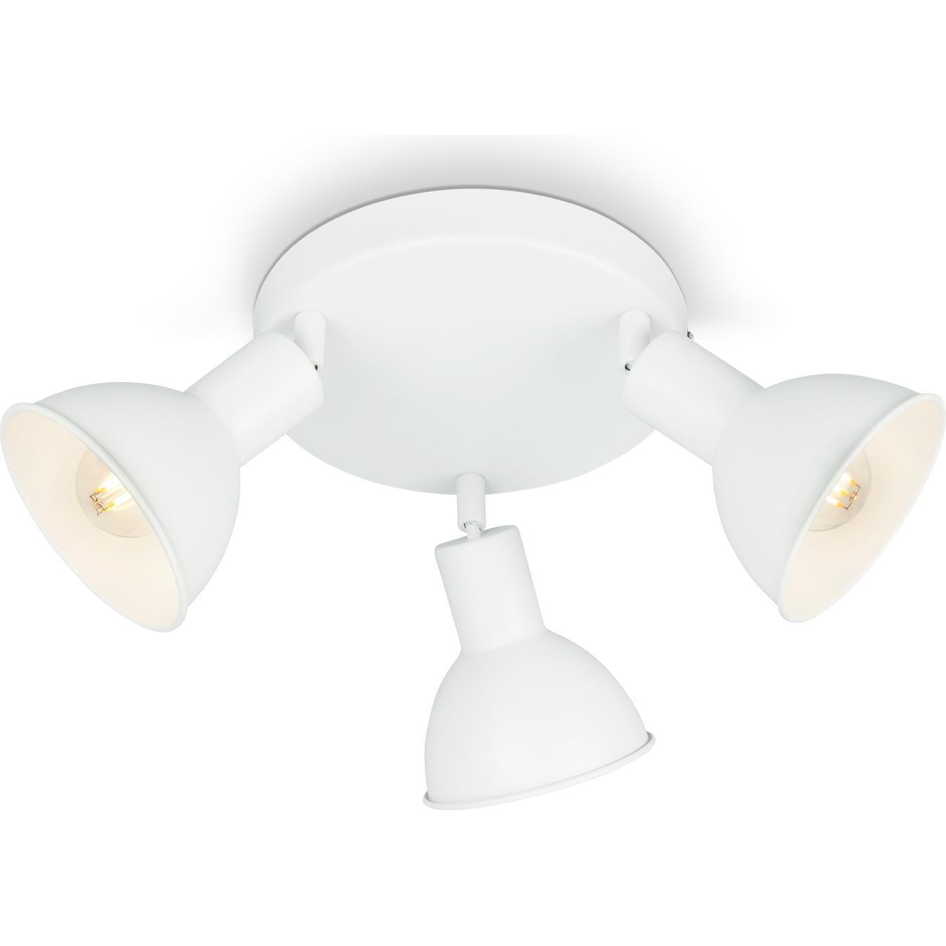 Briloner, Wandleuchte + Deckenleuchte, Spotleuchte, weiss, exkl. 3xE14/max. 25W (E14)