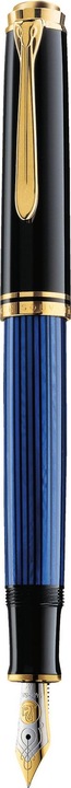 Produktbild Pelikan Füllhalter M600 Schwarz-Blau EF Etui (Schwarz, Blau, Gold, 1 x)