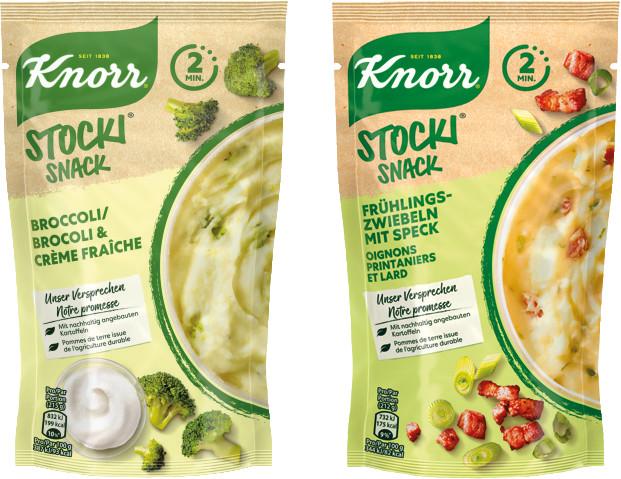 Produktbild Knorr Stocki Snack mit Broccoli, Crème fraîche und Schweizer Kartoffeln (45 g)