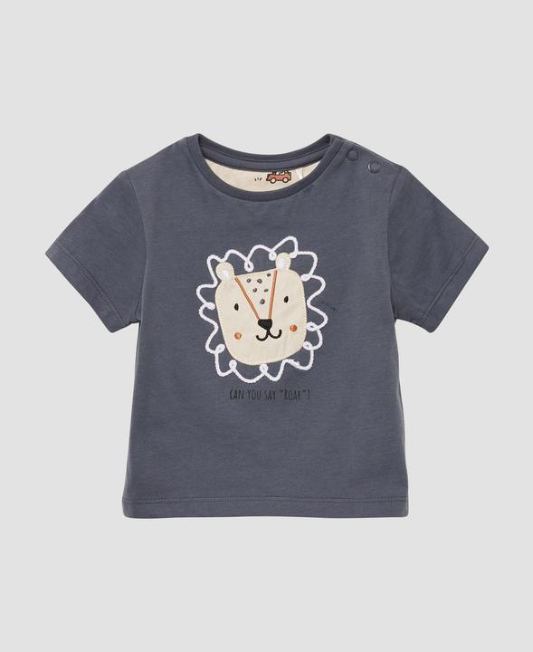 S.Oliver T-Shirt Shirt mit Druckknöpfen und Applikation (74)