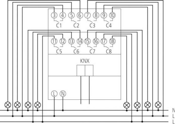 Image du produit Theben Rm 8 S Knx (Actionneur de commutation)