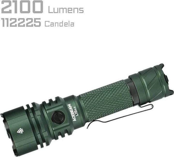Immagine prodotto AceBeam Taschenlampe L16 2.0 Grün (15.32 cm, 2100 lm)