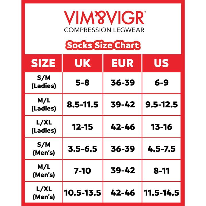Nährwerte und Zutaten Vim & Vigr Kompressionsstrümpfe Nylon mit Weit Kalb 15-20 mmhg (Einzelpack, M/L)