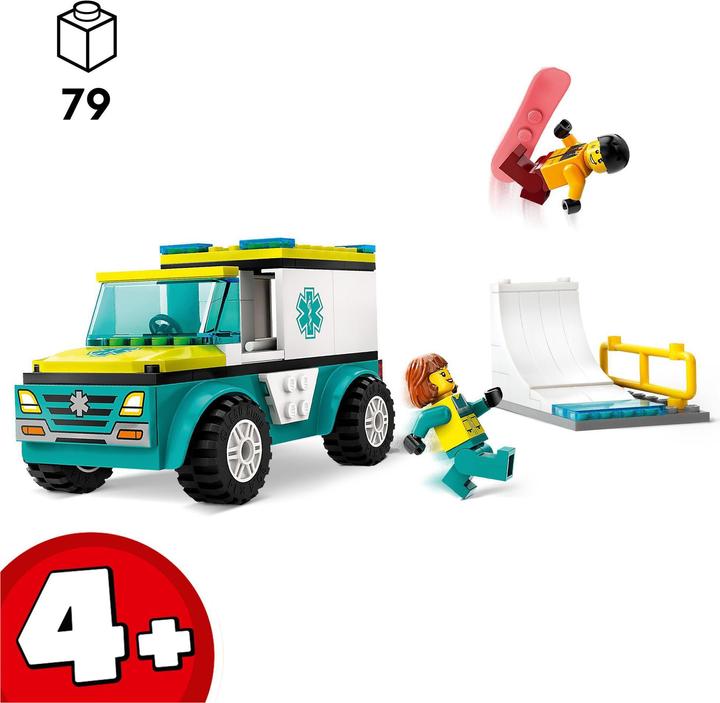 Actual product image LEGO 60403 Rescue car and snowboarder (60403, LEGO City)
