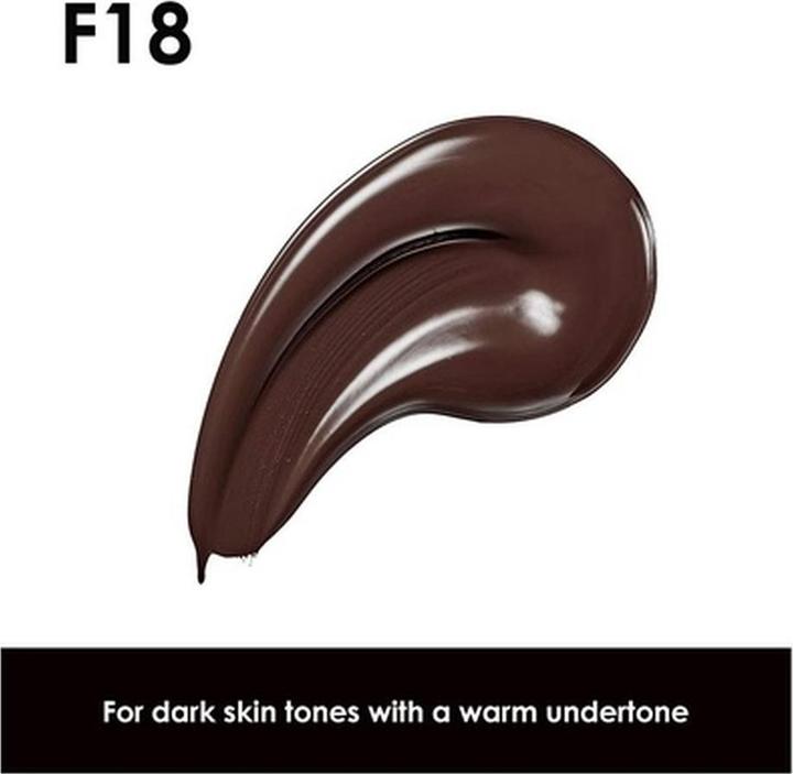 Actual product image Makeup Revolution Conceal & Define Foundation F18 (F18)