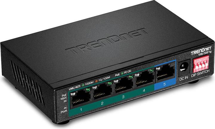Produktbild Trendnet Switch 5-Port Gbit PoE+ (5 Ports)