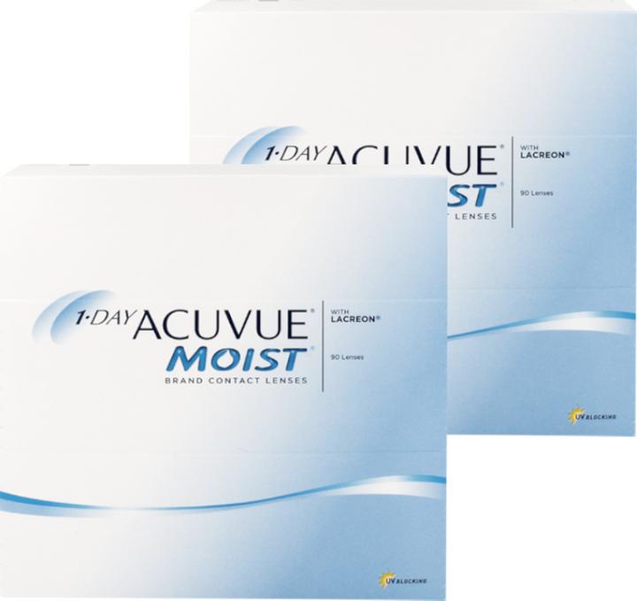 Produktbild Acuvue Moist (-4.25, Tageslinse, 180 Stück, Sphärisch)